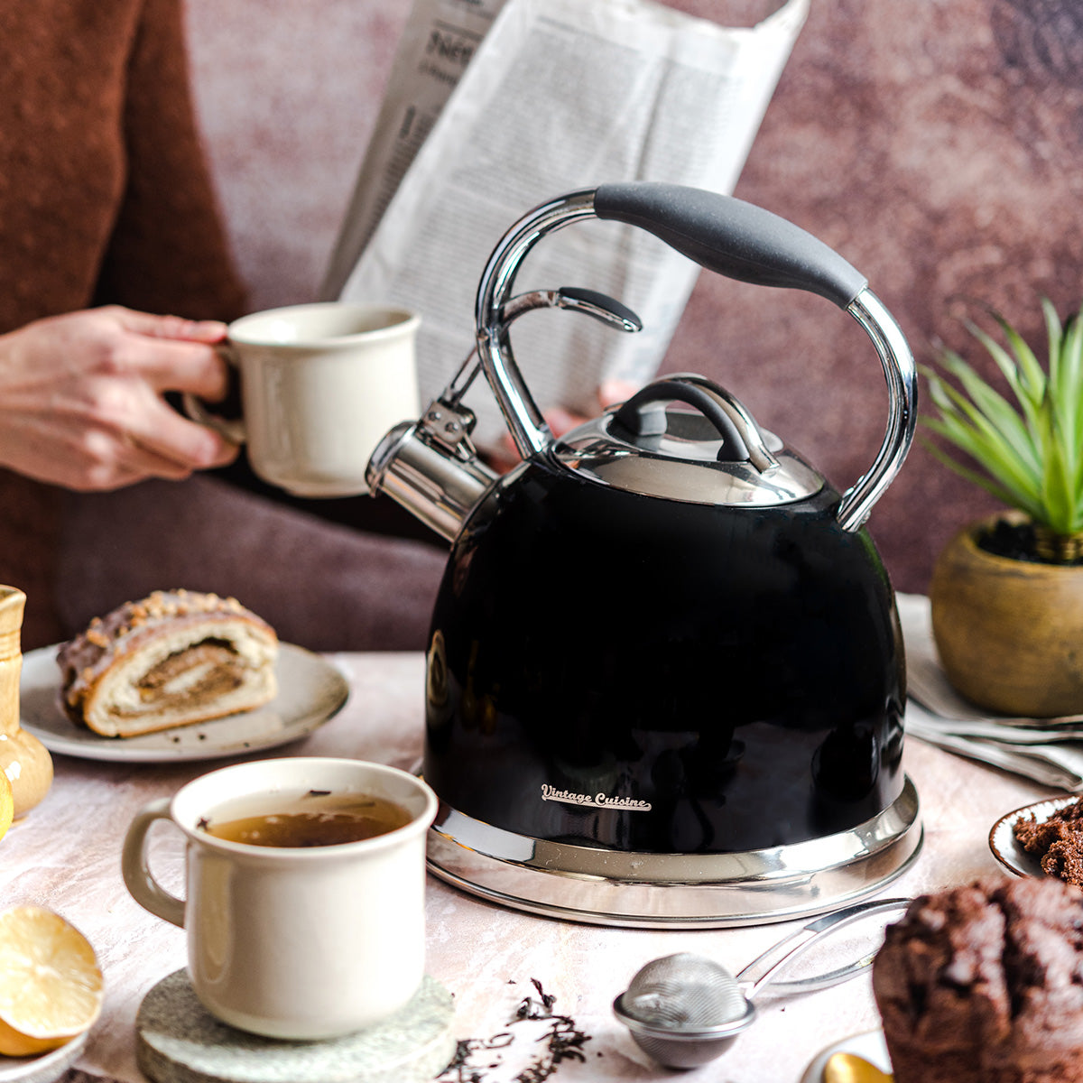 Chaleira com apito vintage cuisine