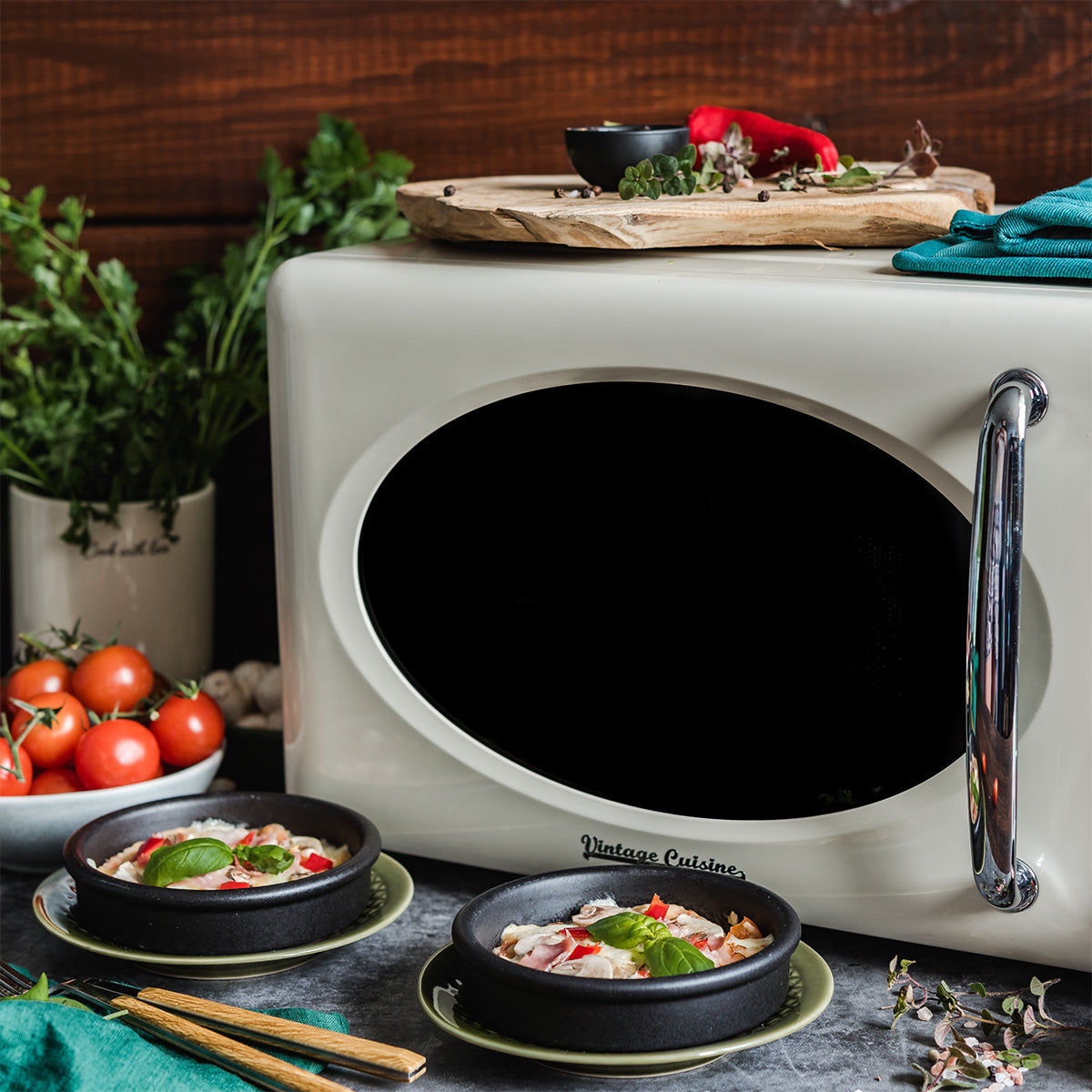 Microondas Retro com Grill Vintage Cuisine