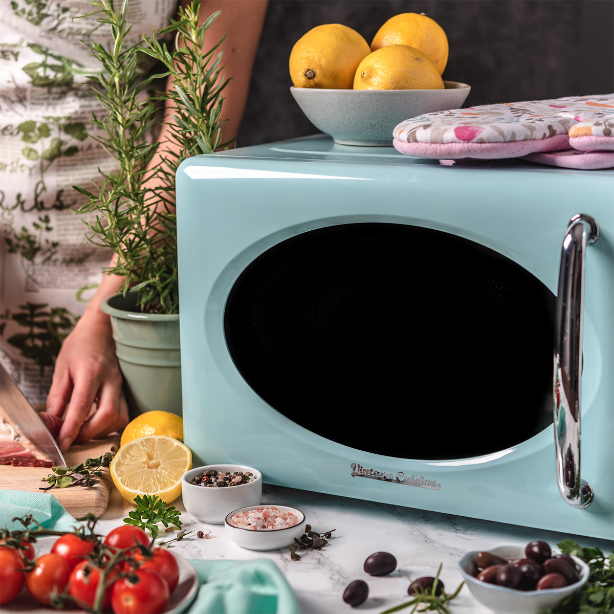 Microondas Retro com Grill Vintage Cuisine
