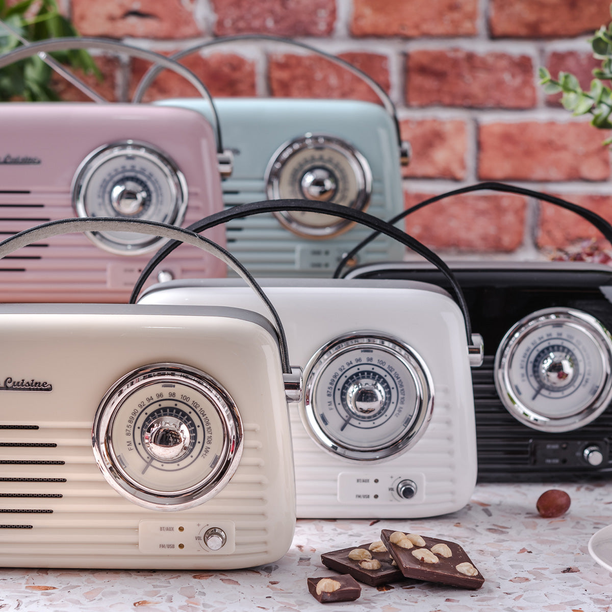 Rádio com bluetooth | Modelo fivela Vintage Cuisine