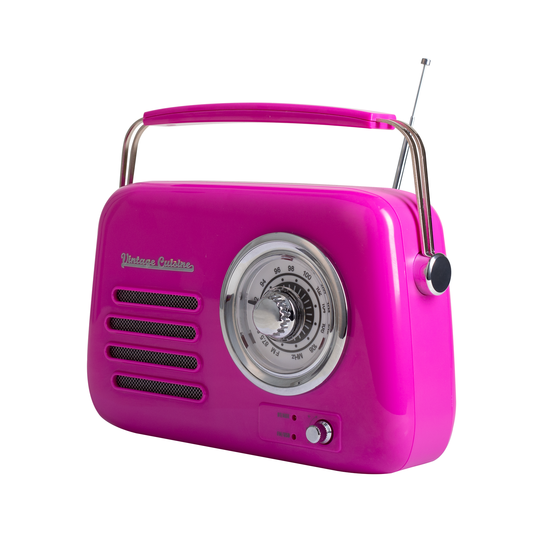 Rádio retro com bluetooth Vintage Cuisine - cores do verão - acabamento brilhante