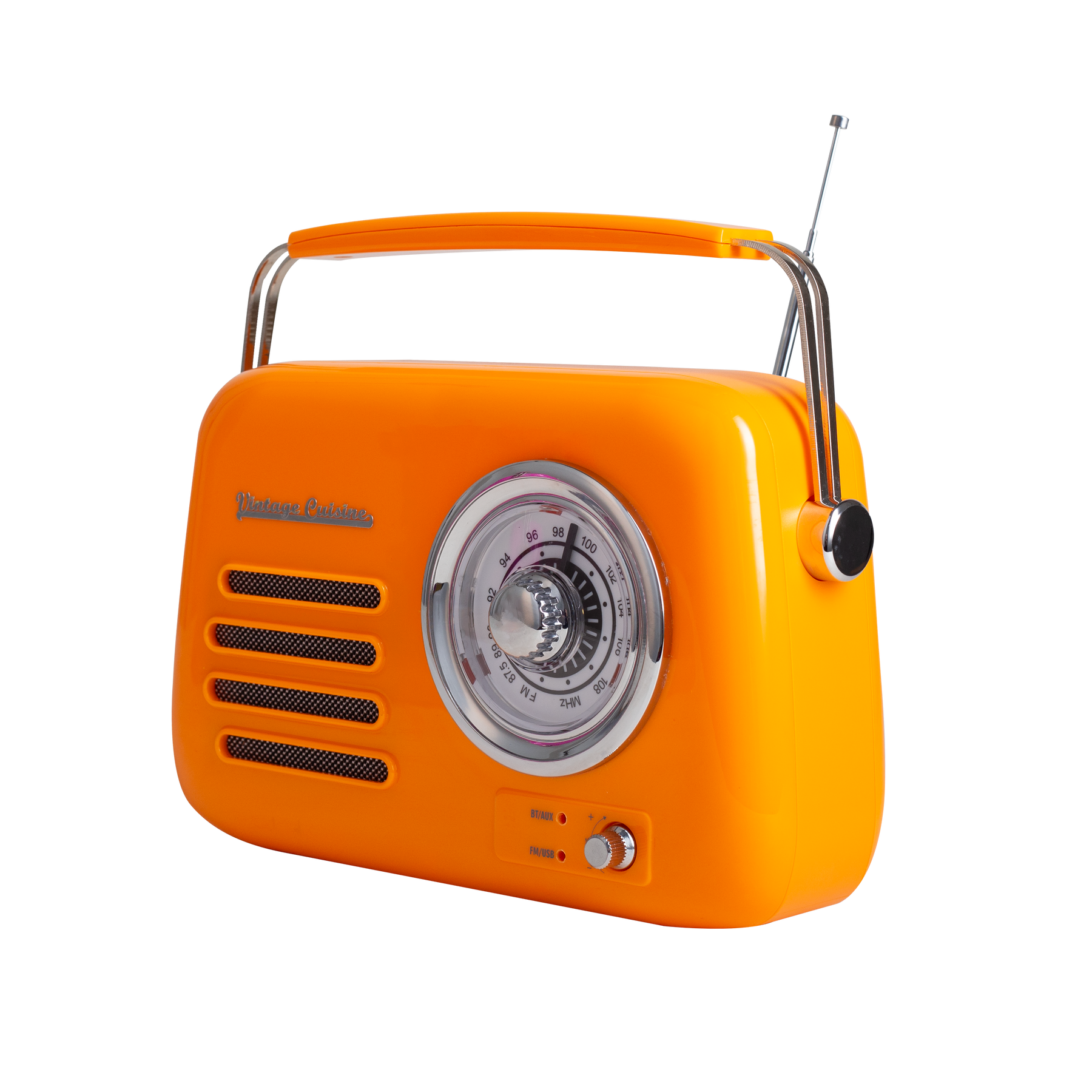 Rádio retro com bluetooth Vintage Cuisine - cores do verão - acabamento brilhante