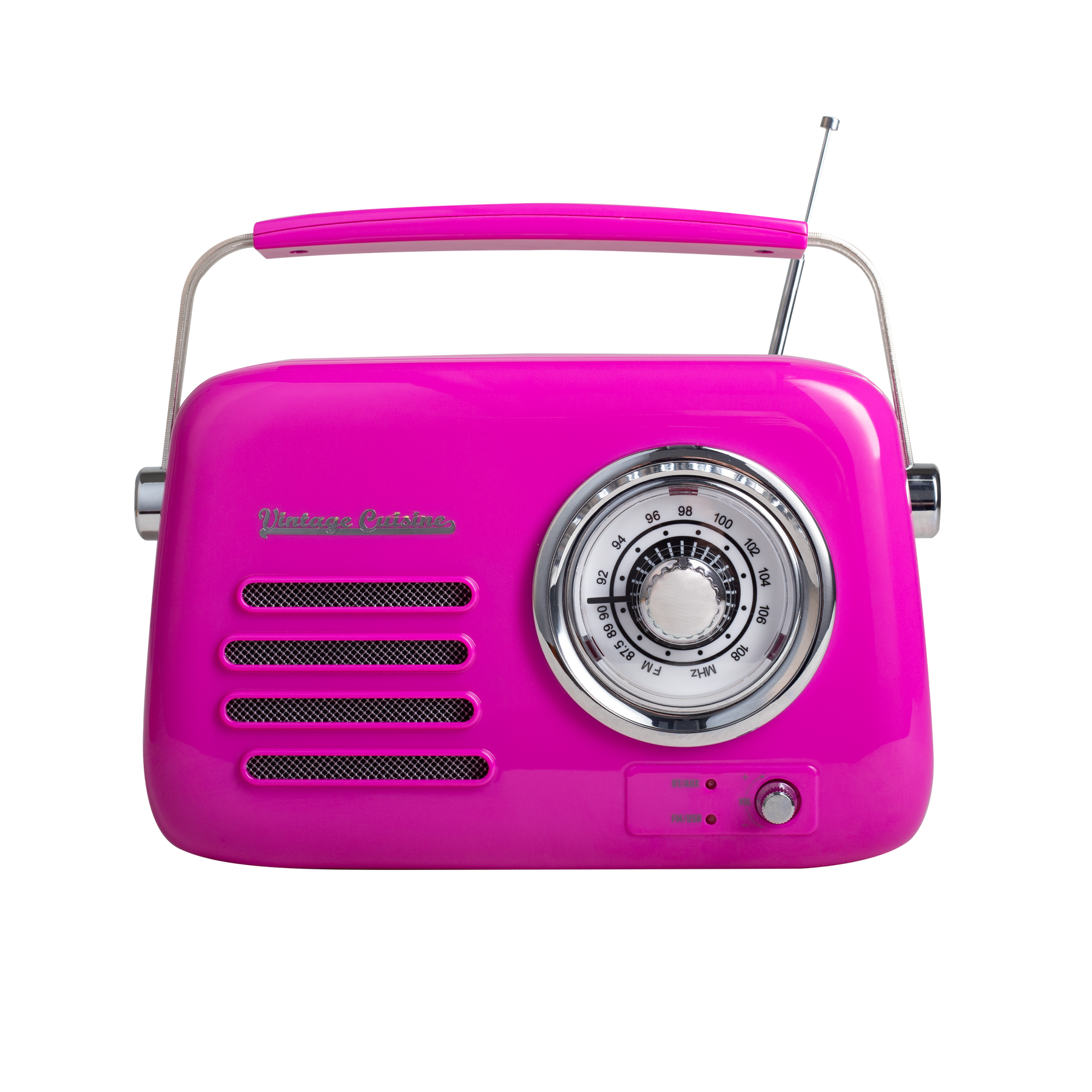 Rádio retro com bluetooth Vintage Cuisine - cores do verão - acabamento brilhante