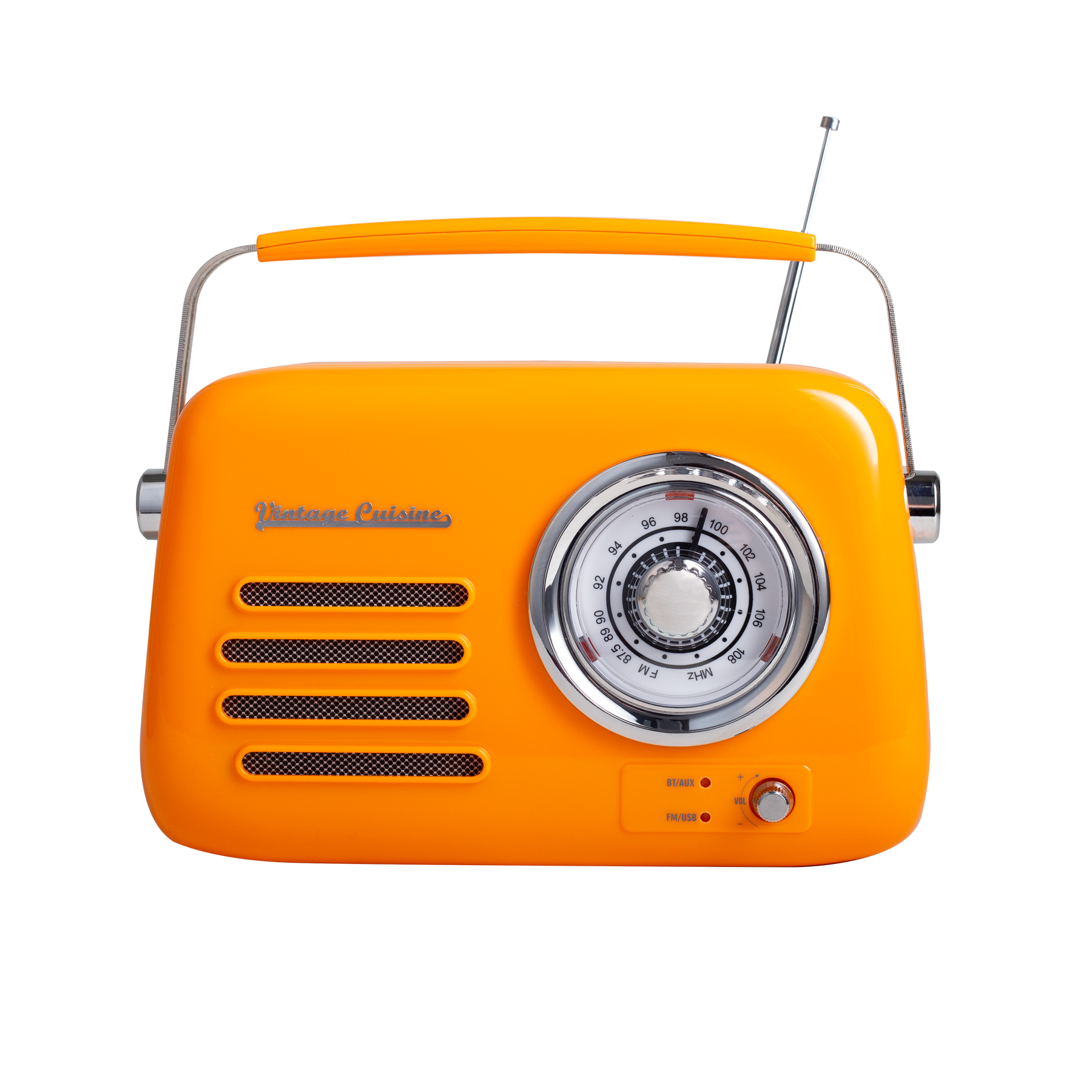 Rádio retro com bluetooth Vintage Cuisine - cores do verão - acabamento brilhante