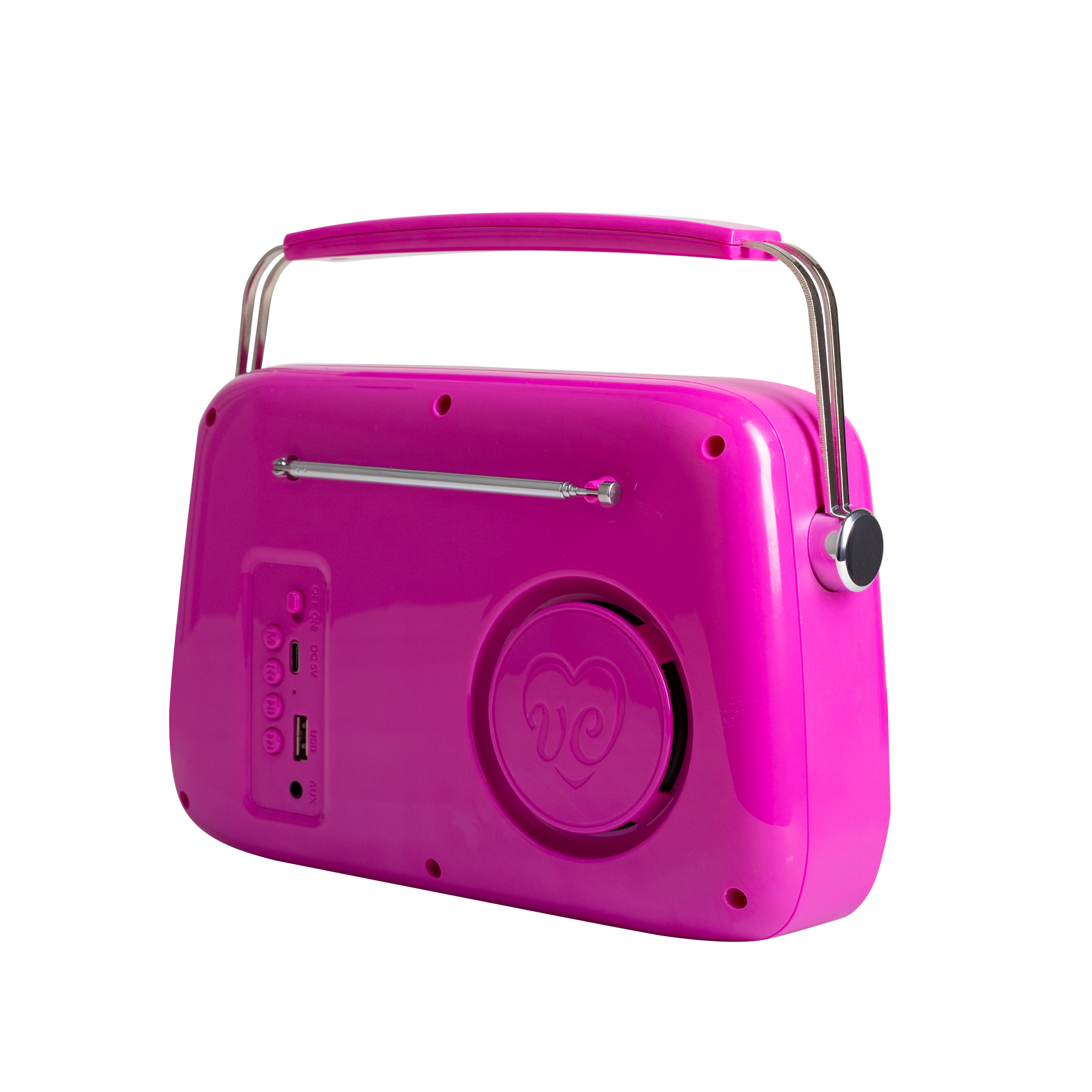 Rádio retro com bluetooth Vintage Cuisine - cores do verão - acabamento brilhante