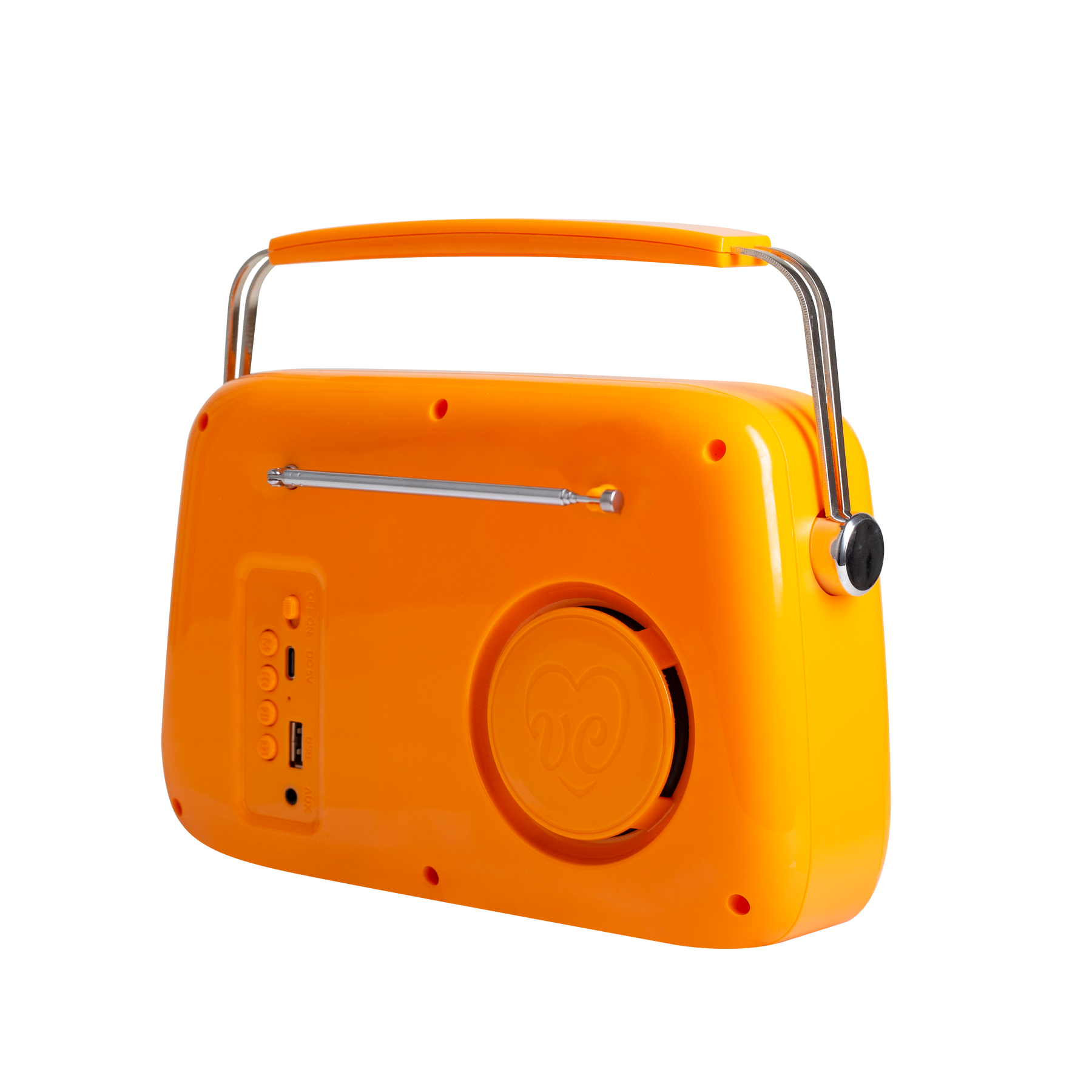 Rádio retro com bluetooth Vintage Cuisine - cores do verão - acabamento brilhante