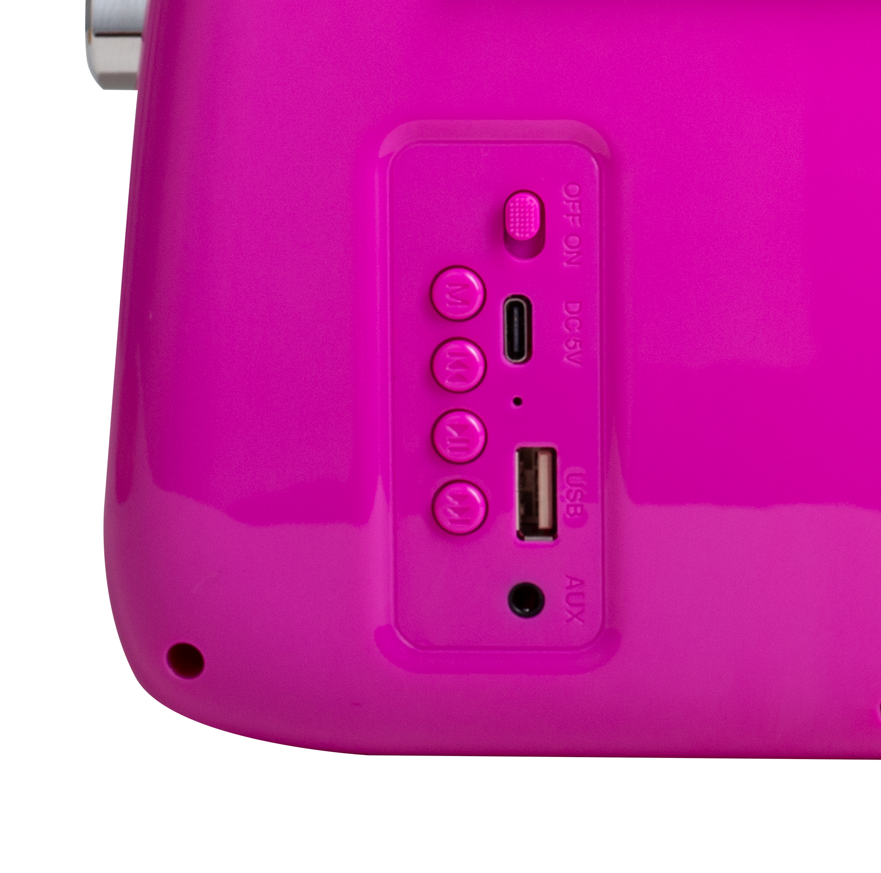 Rádio retro com bluetooth Vintage Cuisine - cores do verão - acabamento brilhante