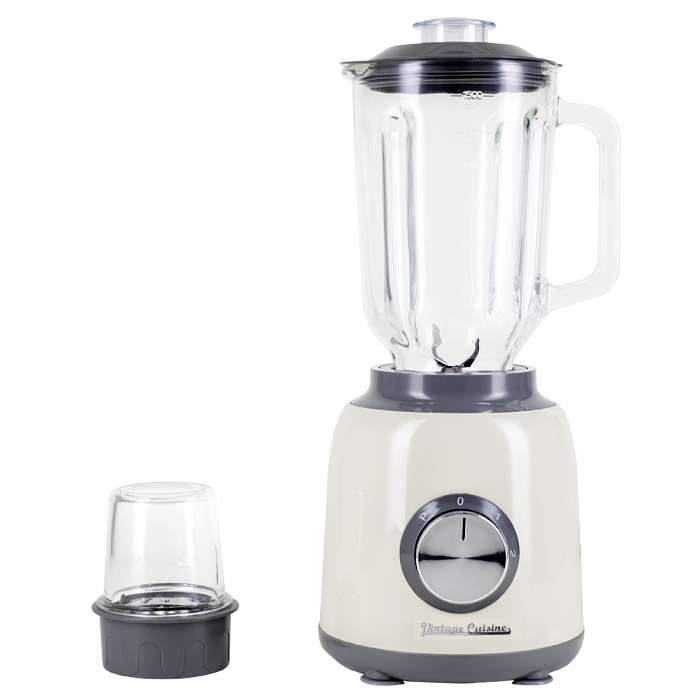 Liquidificador retro com mini picadora 1.5L Vintage Cuisine