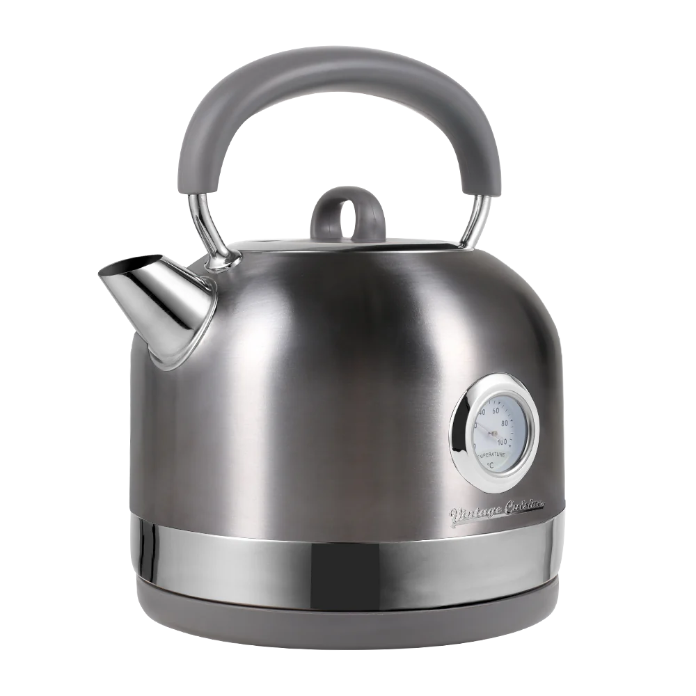 Retro Electric Kettle with Thermometer Vintage Cuisine