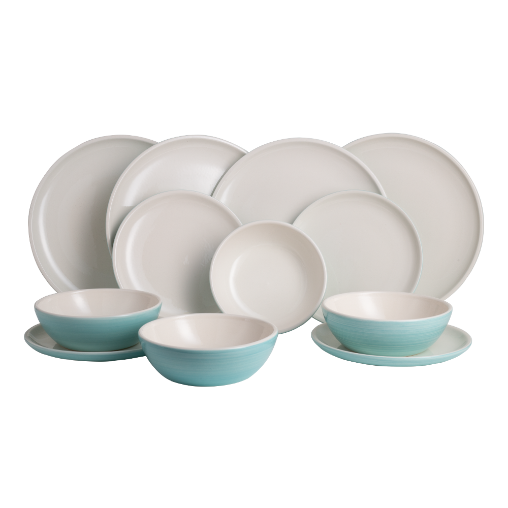Serviço de mesa para 4 pessoas em faiança Vintage Cuisine