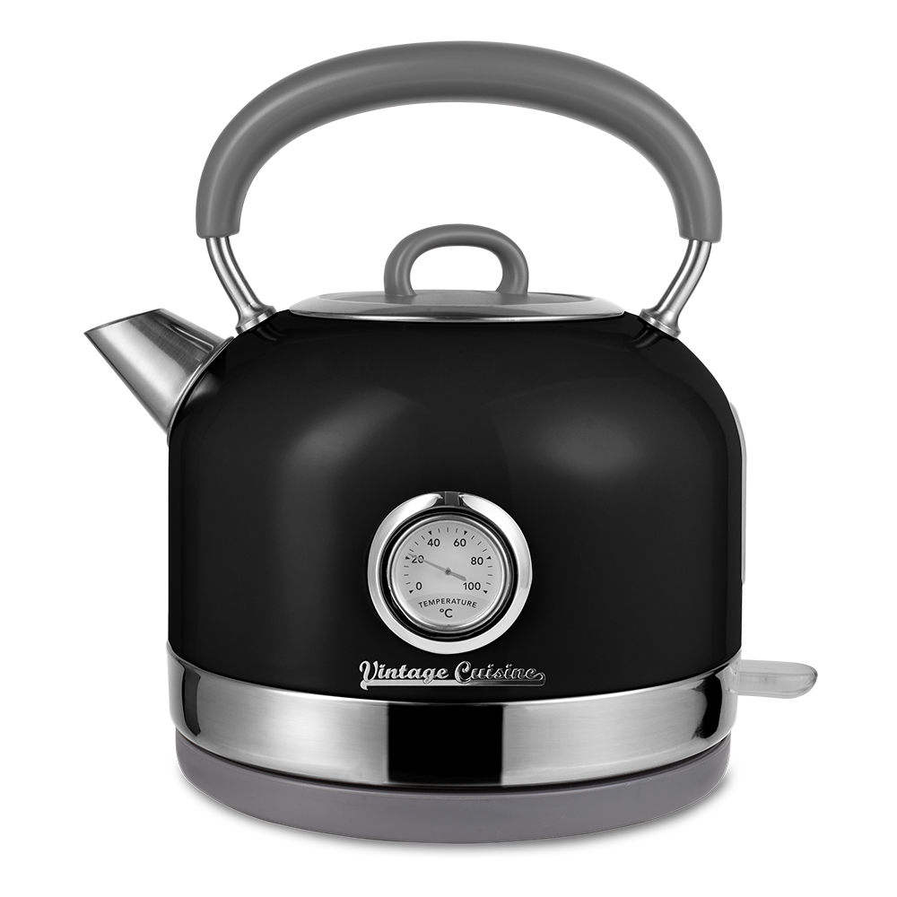 Retro Electric Kettle with Thermometer Vintage Cuisine