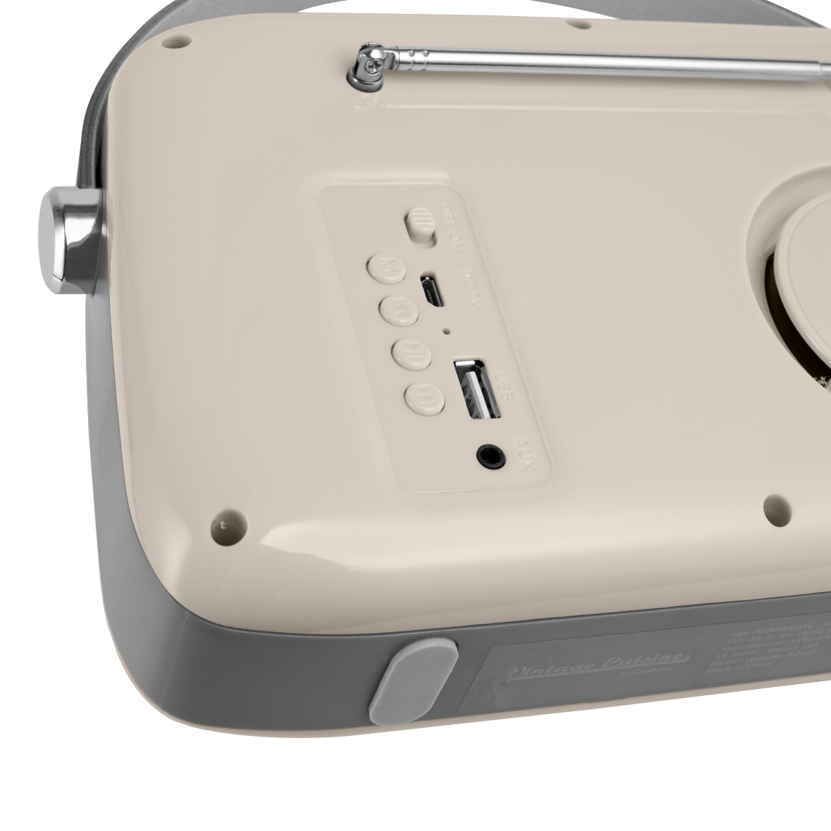 Rádio com bluetooth | Modelo fivela Vintage Cuisine