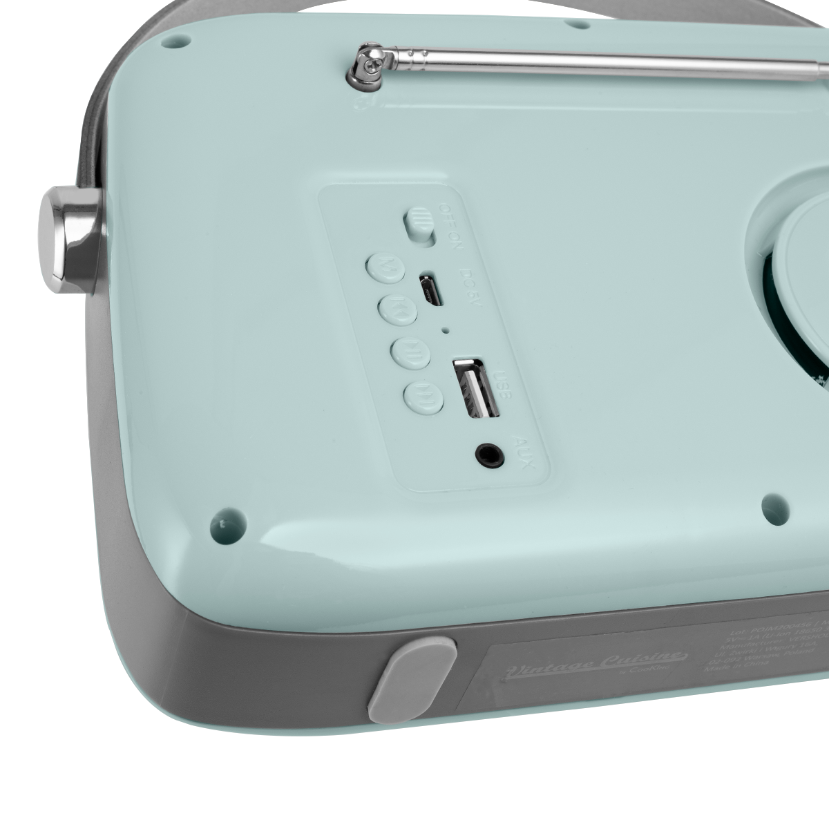 Rádio com bluetooth | Modelo fivela Vintage Cuisine
