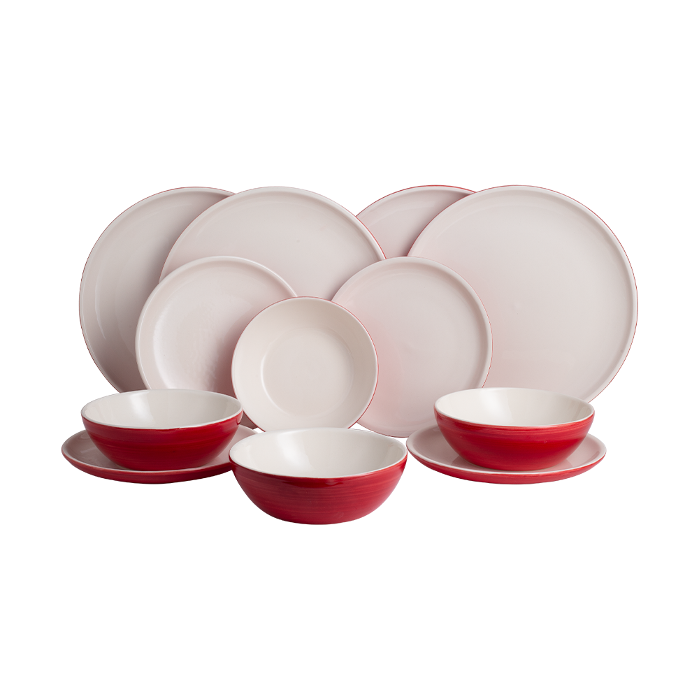 Serviço de mesa para 4 pessoas em faiança Vintage Cuisine