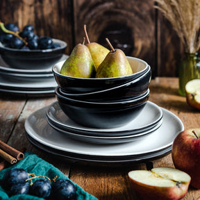 Serviço de mesa para 4 pessoas em faiança Vintage Cuisine