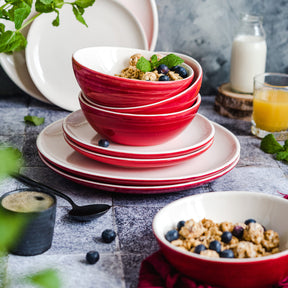 Serviço de mesa para 4 pessoas em faiança Vintage Cuisine