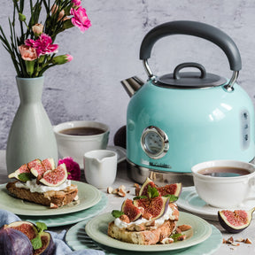 Retro Electric Kettle with Thermometer Vintage Cuisine