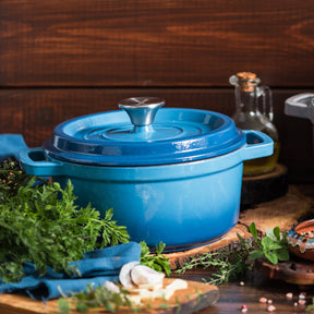 Caçarola em Ferro Fundido com Tampa 4,3 L Vintage Cuisine