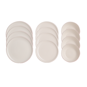 Serviço de mesa para 4 pessoas em faiança Vintage Cuisine